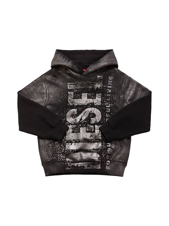Diesel Kids - Sweat-shirt en coton à capuche