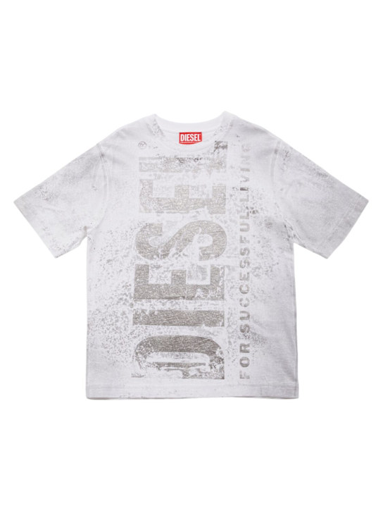 Diesel Kids - Sweat-shirt en coton à capuche