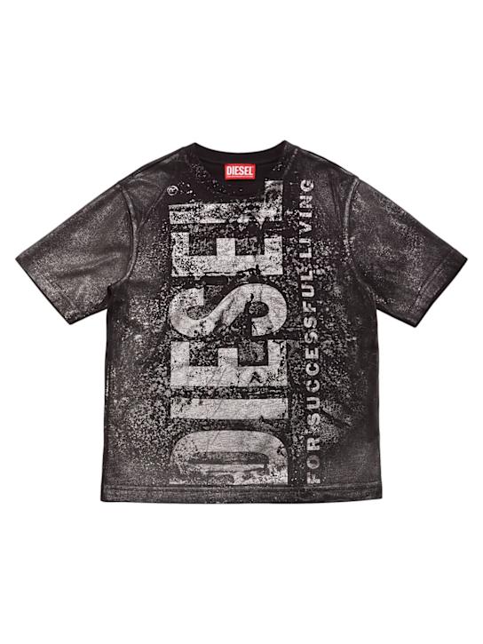 Diesel Kids - Sweat-shirt en coton à capuche