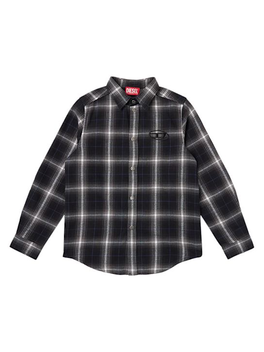 Diesel Kids - Plaid cotton shirt