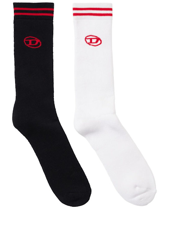 Diesel Kids: 2-pack of cotton blend socks