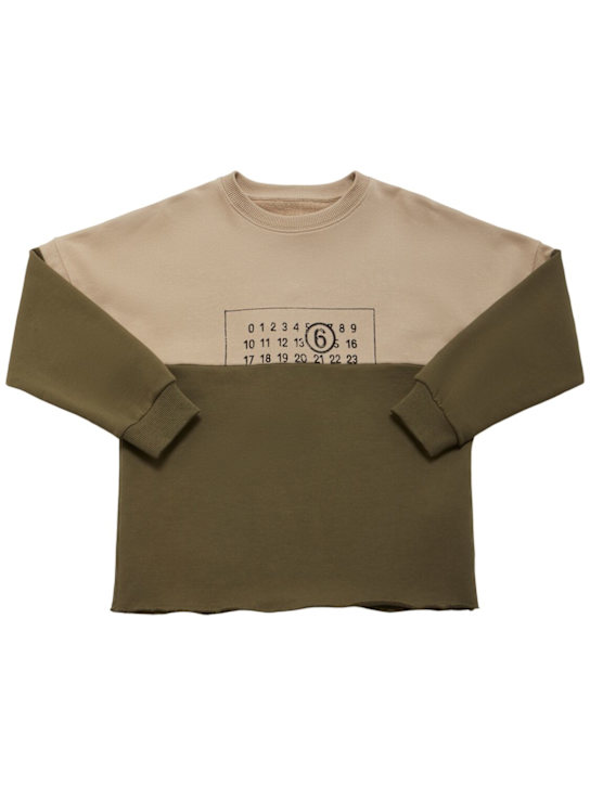 MM6 Maison Margiela: Sudadera de algodón