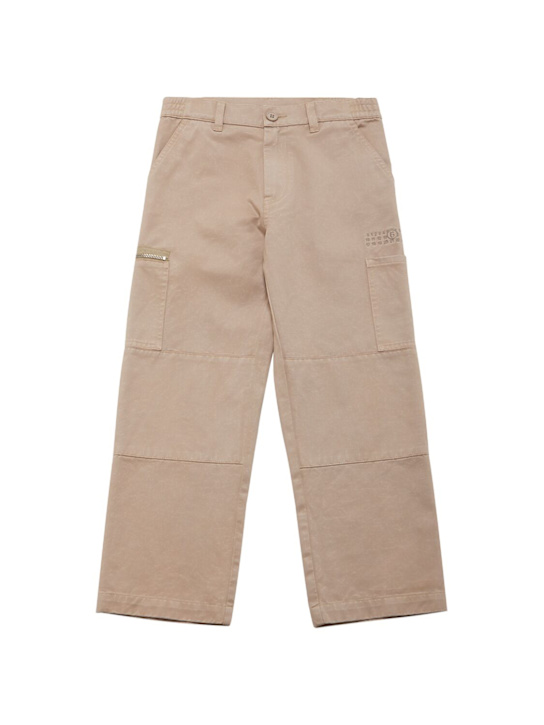 MM6 Maison Margiela: Pantalones cargo de gabardina de algodón
