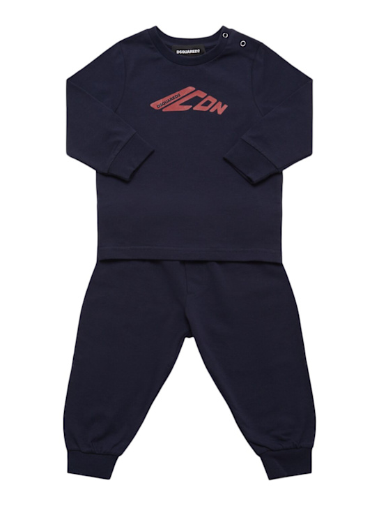 Dsquared2 - Felpa e pantaloni in misto cotone