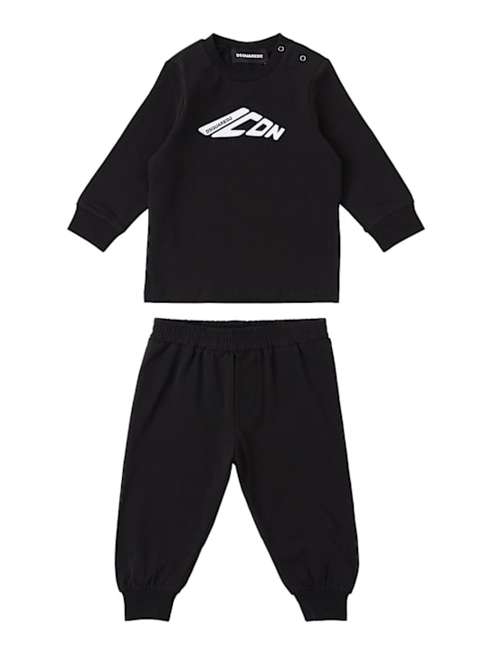 Dsquared2 - Felpa e pantaloni in misto cotone