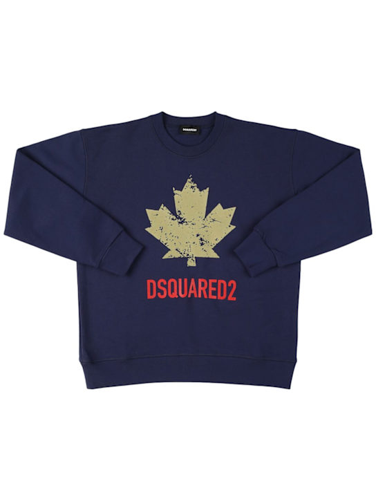 Dsquared2 - Felpa in cotone stampato