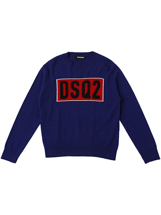 Dsquared2: Suéter de punto de lana
