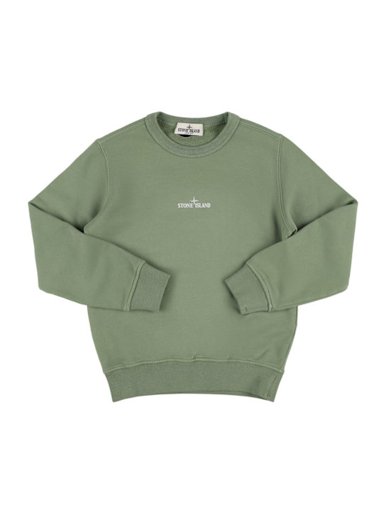 Stone Island Junior - Sweat-shirt en coton biologique