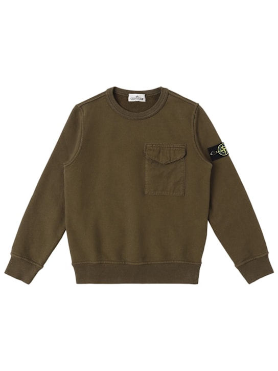 Stone Island Junior - Sweat-shirt en coton biologique