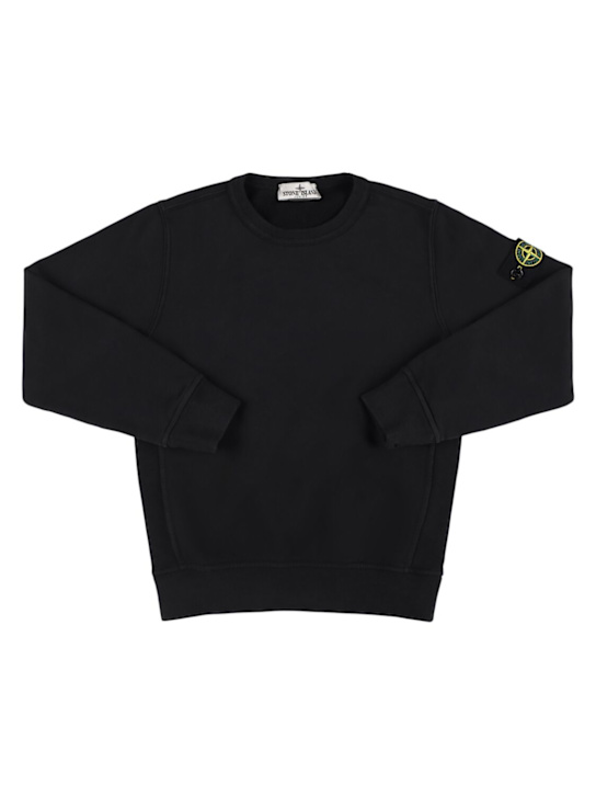 Stone Island Junior: Felpa in cotone organico