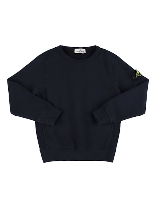 Stone Island Junior: Felpa in cotone organico