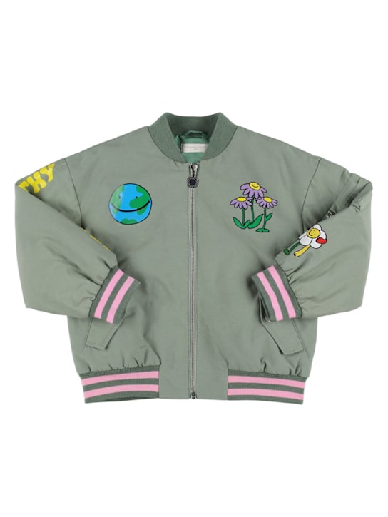 Stella McCartney Kids: Chaqueta bomber de algodón