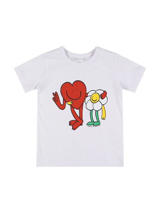 Stella McCartney Kids: Bedrucktes T-Shirt aus Baumwolljersey