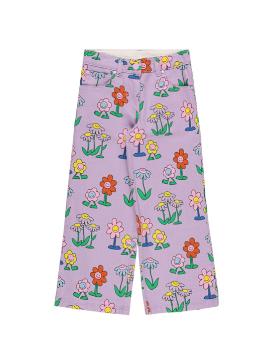 Stella McCartney Kids - Printed cotton gabardine pants