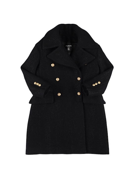 Balmain: Wool blend coat