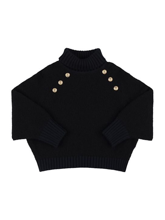 Balmain: Rollkragenpullover aus Wollmischung