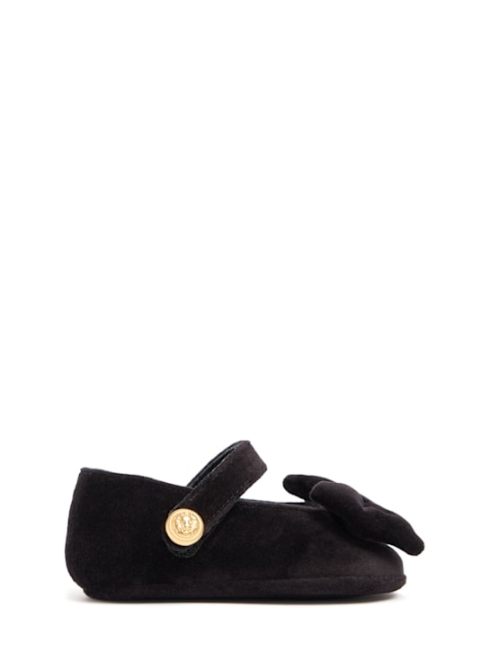Balmain - Ballerine neonato in velluto