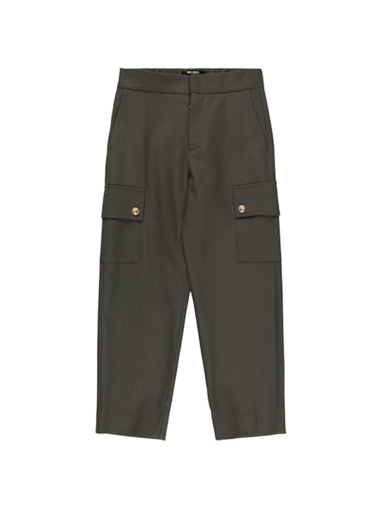 Balmain - Cool wool blend cargo pants