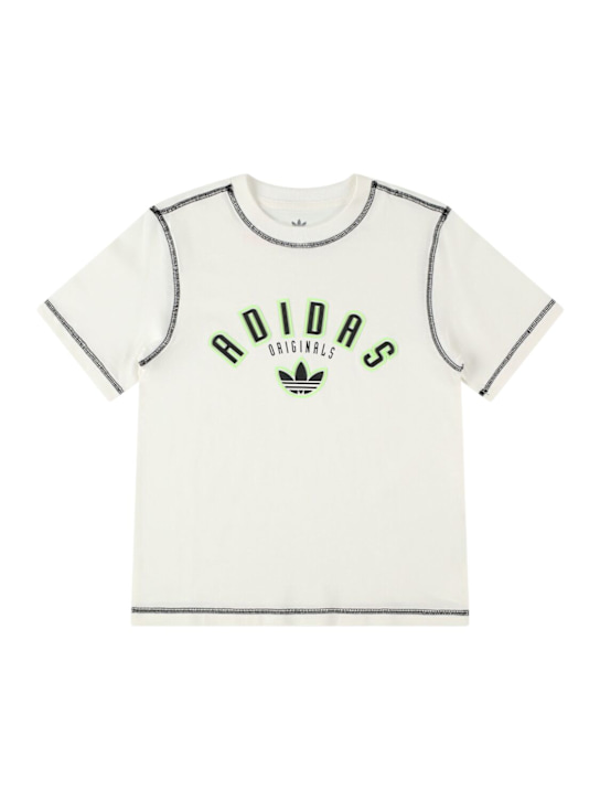 adidas Originals - T-shirt en coton mélangé à logo