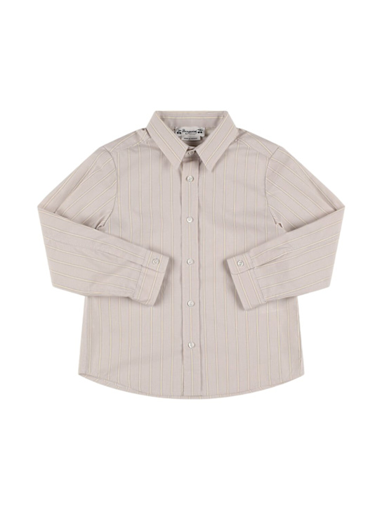 Bonpoint - Camicia in popeline di cotone a righe