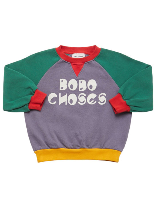 Bobo Choses: Sudadera de algodón color block