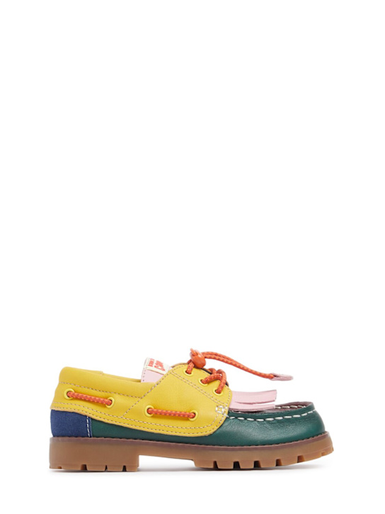 Bobo Choses: Loafer aus Leder und Synthetik