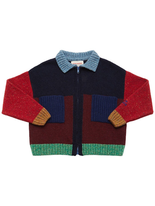 Bobo Choses - Cardigan en mélange de laine imprimé
