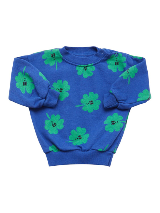 Bobo Choses - Flower print cotton blend sweatshirt