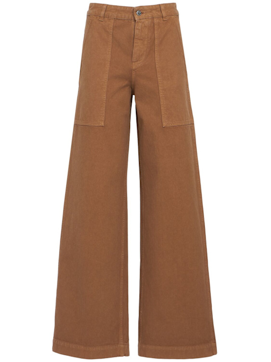 Moncler - Logo cotton canvas pants