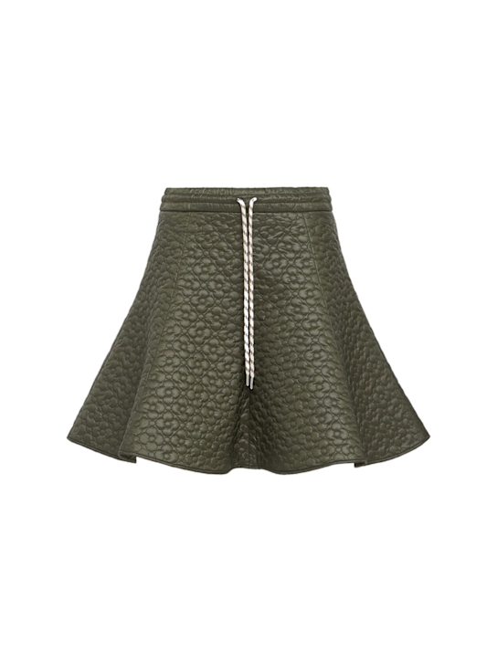 Moncler - Floral quilted nylon padded mini skirt