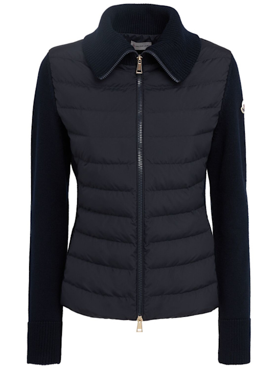 Moncler - Padded wool zip-up cardigan jacket