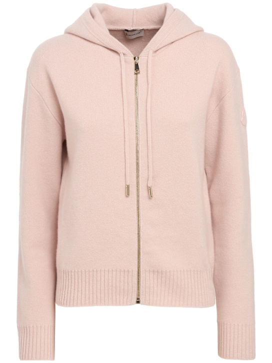 Moncler: Wool & cashmere zip-up hoodie