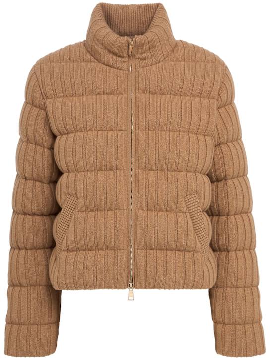 Moncler - Wool & cashmere down cardigan jacket