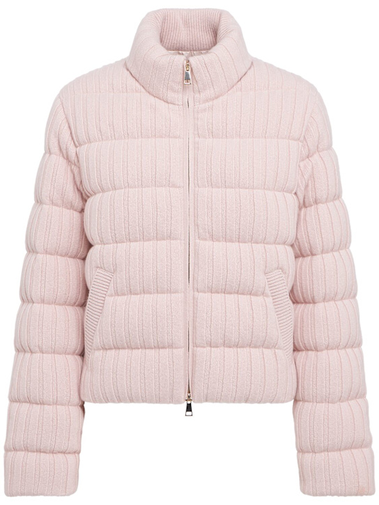 Moncler - Wool & cashmere down cardigan jacket