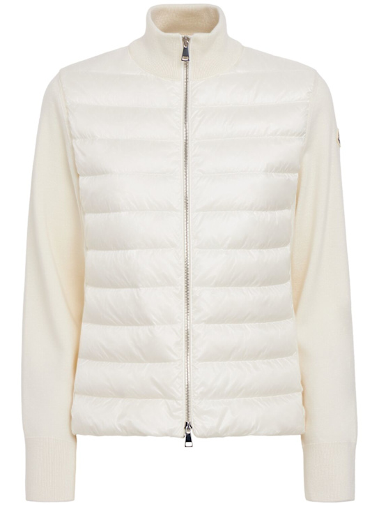 Moncler - Padded wool zip-up cardigan jacket
