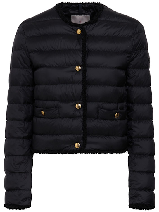 Moncler - Fleurs bouclé nylon down jacket