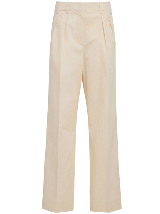 Moncler - Cotton wide leg tailored pants