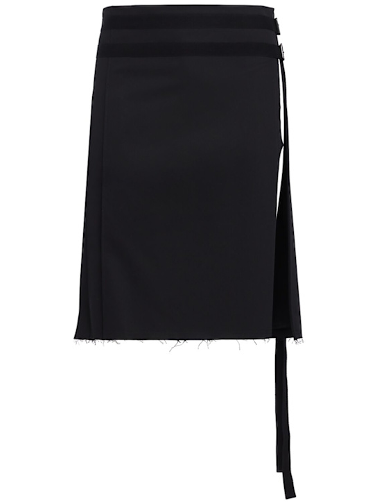 Ann Demeulemeester - Mane knee-length cotton twill kilt