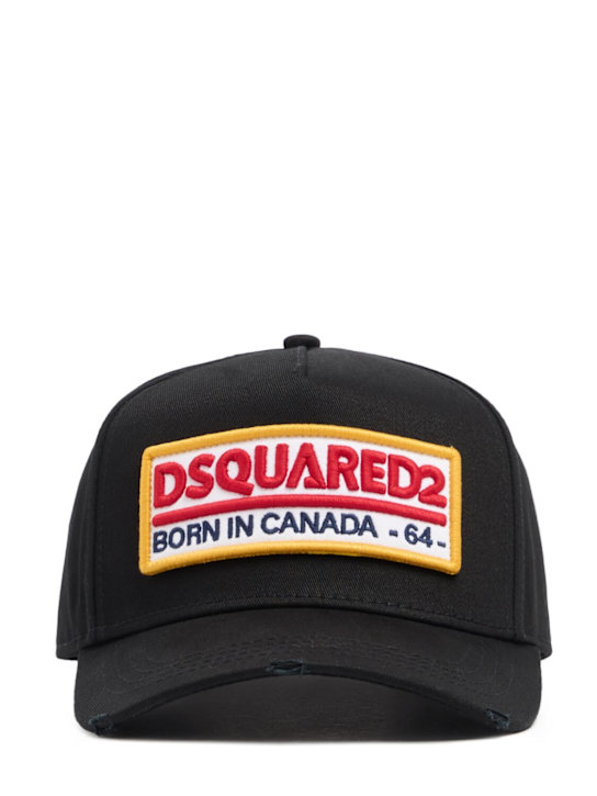Dsquared2: Logo cotton baseball cap