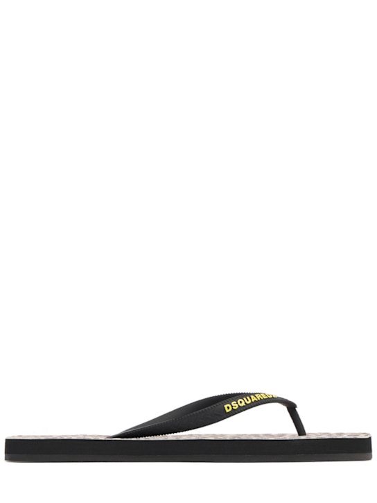 Dsquared2 - Wild logo rubber flip flops