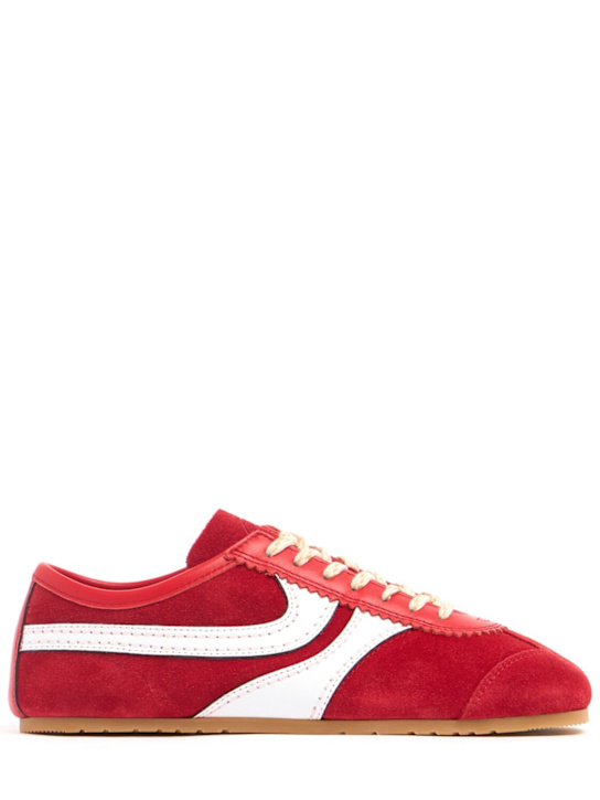 Dries Van Noten - Suede lace-up sneakers