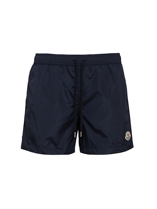 Moncler - Logo patch nylon swim shorts