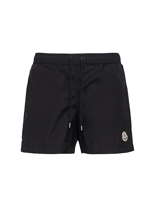 Moncler - Logo patch nylon swim shorts