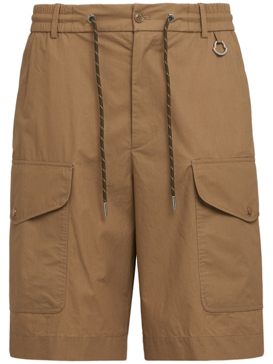 Moncler - Cotton poplin cargo shorts
