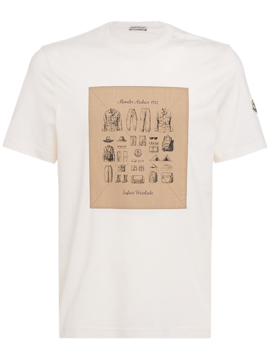 Moncler - Safari wardrobe print cotton t-shirt