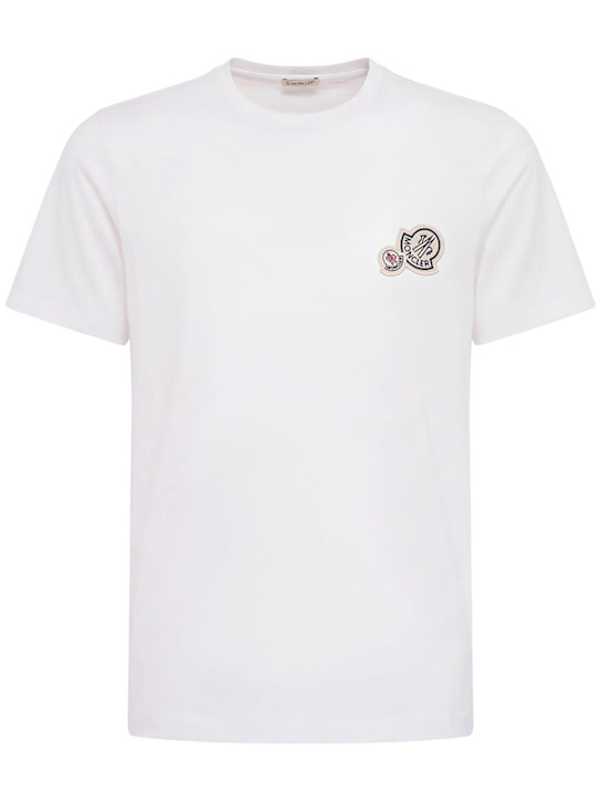 Moncler - Double logo patch cotton t-shirt