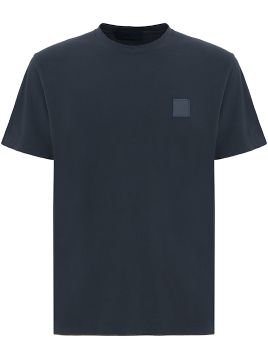 Stone Island - Logo patch cotton t-shirt
