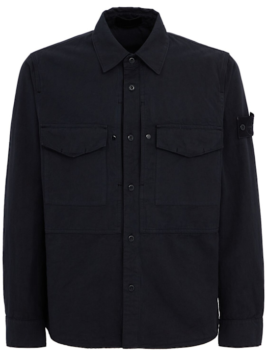 Stone Island: Cotton & linen overshirt