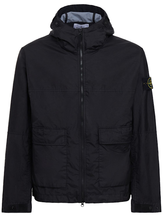 Stone Island - Logo patch nylon short parka