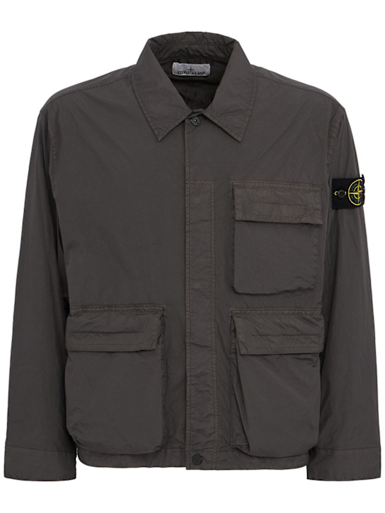 Stone Island: Logo nylon field jacket